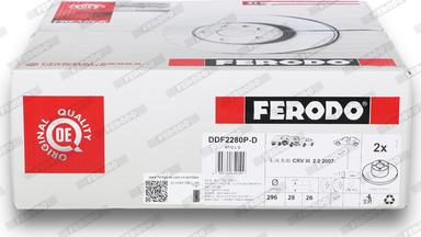 Ferodo DDF2280P-D - Гальмівний диск avtolavka.club