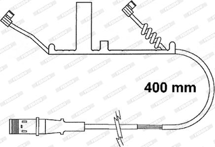 Ferodo FAI162 - Сигналізатор, знос гальмівних колодок avtolavka.club