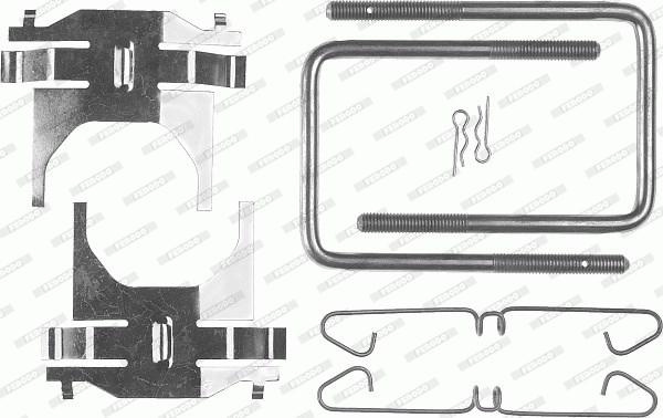 Ferodo FBA411 - Комплектуючі, колодки дискового гальма avtolavka.club