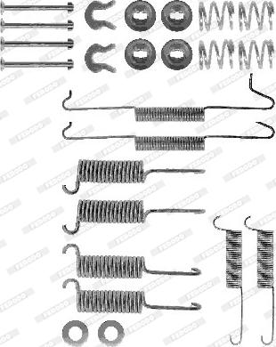 Ferodo FBA17 - Комплектуючі, барабанний гальмівний механізм avtolavka.club