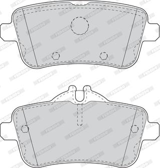 Ferodo FDB4587 - Гальмівні колодки, дискові гальма avtolavka.club
