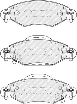 Ferodo FDB1513 - Гальмівні колодки, дискові гальма avtolavka.club