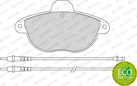 Ferodo FDB1069 - Гальмівні колодки, дискові гальма avtolavka.club