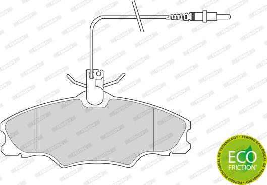 Ferodo FDB1062 - Гальмівні колодки, дискові гальма avtolavka.club