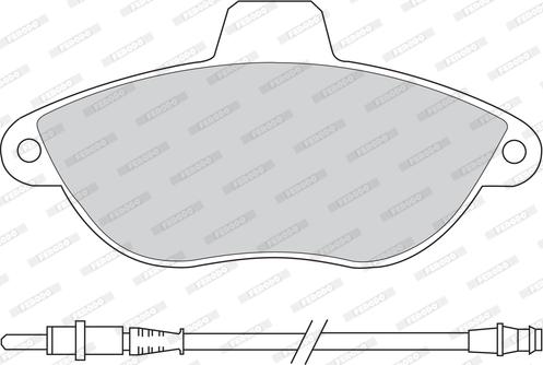 Ferodo FDB1002 - Гальмівні колодки, дискові гальма avtolavka.club