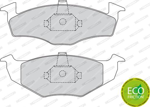 Ferodo FDB1101 - Гальмівні колодки, дискові гальма avtolavka.club