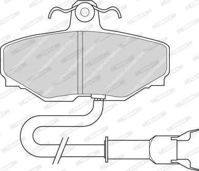 Ferodo FDB807 - Гальмівні колодки, дискові гальма avtolavka.club