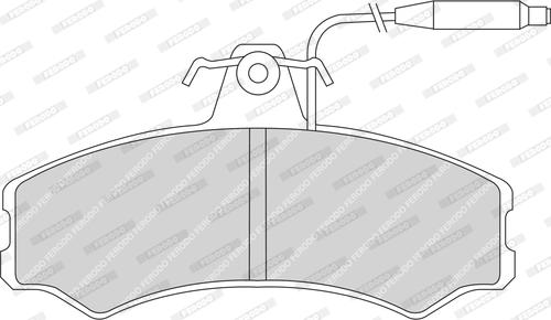 Ferodo FDB287 - Гальмівні колодки, дискові гальма avtolavka.club