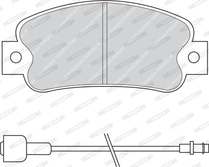 Ferodo FDB235 - Гальмівні колодки, дискові гальма avtolavka.club