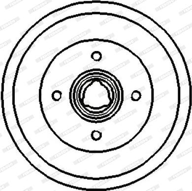 Ferodo FDR329126 - Гальмівний барабан avtolavka.club