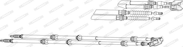 Ferodo FHB433018 - Трос, гальмівна система avtolavka.club