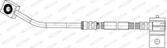 Ferodo FHY3204 - Гальмівний шланг avtolavka.club