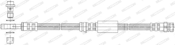 Ferodo FHY2665 - Гальмівний шланг avtolavka.club