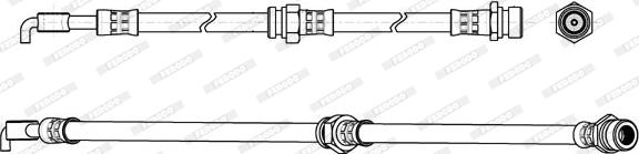 Ferodo FHY2816 - Гальмівний шланг avtolavka.club