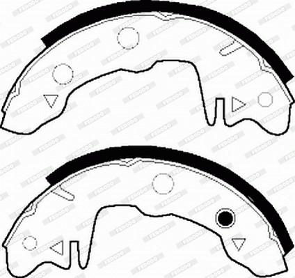 Ferodo FSB46 - Комплект гальм, барабанний механізм avtolavka.club