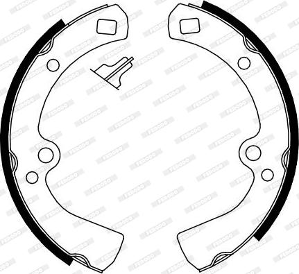 Ferodo FSB4104 - Комплект гальм, барабанний механізм avtolavka.club