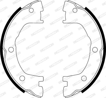 Ferodo FSB593 - Комплект гальм, ручник, парковка avtolavka.club