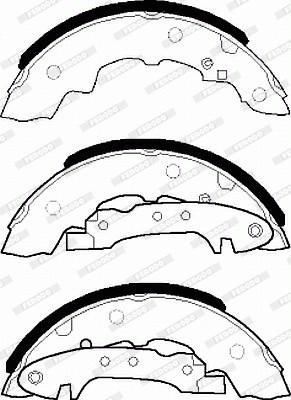 Ferodo FSB55K - Комплект гальм, барабанний механізм avtolavka.club