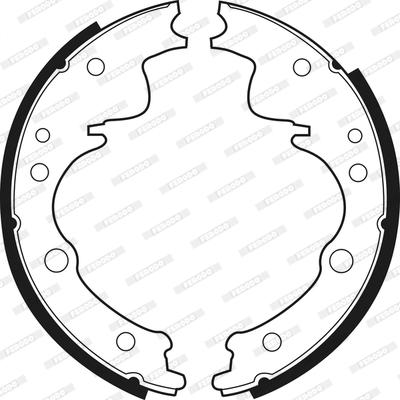 Ferodo FSB393R - Комплект гальм, барабанний механізм avtolavka.club