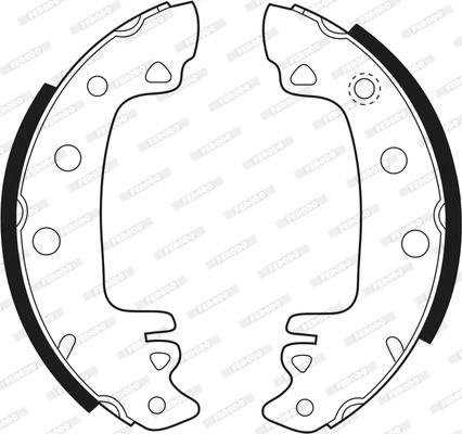 Ferodo FSB29 - Комплект гальм, барабанний механізм avtolavka.club