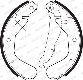 Ferodo FSB216 - Комплект гальм, барабанний механізм avtolavka.club