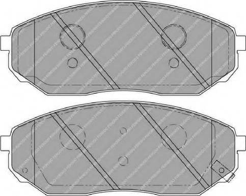 Ferodo FSL1735 - Гальмівні колодки, дискові гальма avtolavka.club