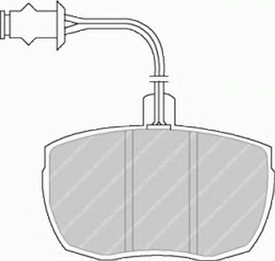 Ferodo FSL841 - Гальмівні колодки, дискові гальма avtolavka.club