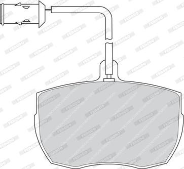 Ferodo FVR656 - Гальмівні колодки, дискові гальма avtolavka.club
