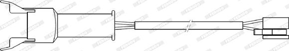 Ferodo FWI314 - Сигналізатор, знос гальмівних колодок avtolavka.club