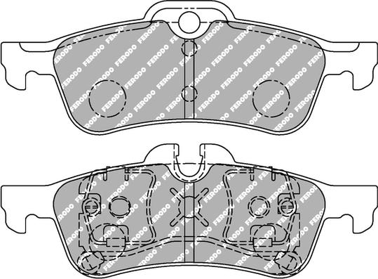 Ferodo Racing FCP1676H - Гальмівні колодки, дискові гальма avtolavka.club