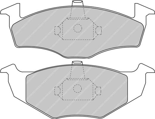 Ferodo Racing FCP1101H - Гальмівні колодки, дискові гальма avtolavka.club