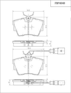 FI.BA FBP4040 - Гальмівні колодки, дискові гальма avtolavka.club