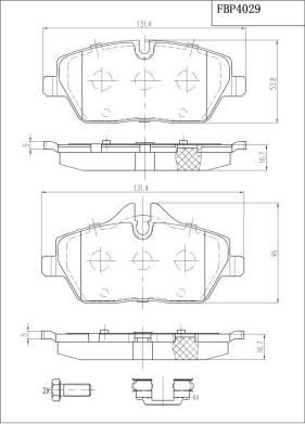 FI.BA FBP4029 - Гальмівні колодки, дискові гальма avtolavka.club