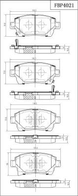 FI.BA FBP4021 - Гальмівні колодки, дискові гальма avtolavka.club