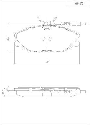 FI.BA FBP4150 - Гальмівні колодки, дискові гальма avtolavka.club