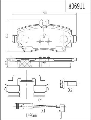 FI.BA FBP4310 - Гальмівні колодки, дискові гальма avtolavka.club