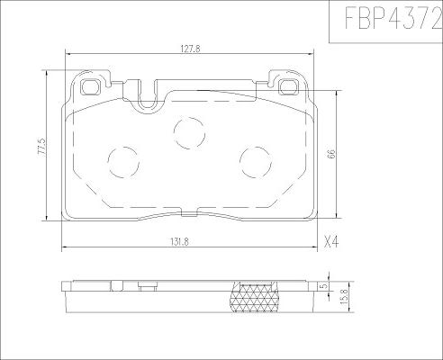 FI.BA FBP4372 - Гальмівні колодки, дискові гальма avtolavka.club