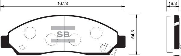 FI.BA FBP1408 - Гальмівні колодки, дискові гальма avtolavka.club