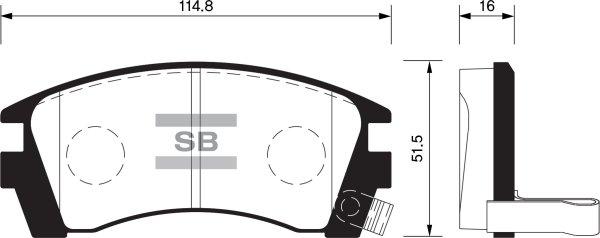 FI.BA FBP1488 - Гальмівні колодки, дискові гальма avtolavka.club