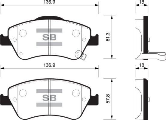 FI.BA FBP1500 - Гальмівні колодки, дискові гальма avtolavka.club