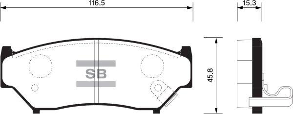 FI.BA FBP1584 - Гальмівні колодки, дискові гальма avtolavka.club