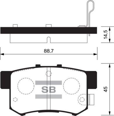 4U Autoparts 22335HN - Гальмівні колодки, дискові гальма avtolavka.club