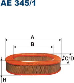 Filtron AE345/1 - Повітряний фільтр avtolavka.club