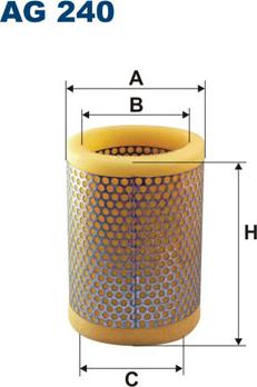 Filtron AG240 - Повітряний фільтр avtolavka.club