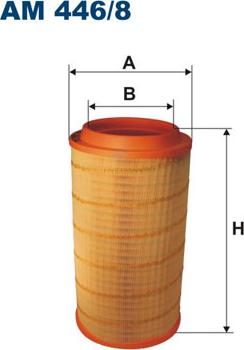 Filtron AM446/8 - Повітряний фільтр avtolavka.club