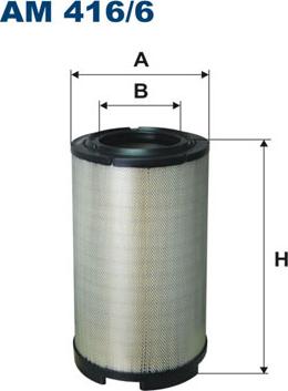 Filtron AM416/6 - Повітряний фільтр avtolavka.club