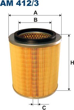 Filtron AM412/3 - Повітряний фільтр avtolavka.club