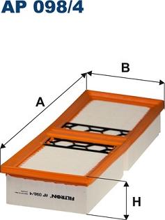 Filtron AP 098/4 - Повітряний фільтр avtolavka.club