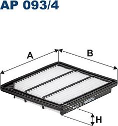 Filtron AP093/4 - Повітряний фільтр avtolavka.club