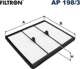 Filtron AP 198/3 - Повітряний фільтр avtolavka.club
